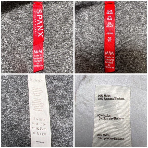 Spanx SIZE M Look At Me Now High Rise Seamless Leggings Heathered Charcoal - Picture 4 of 10